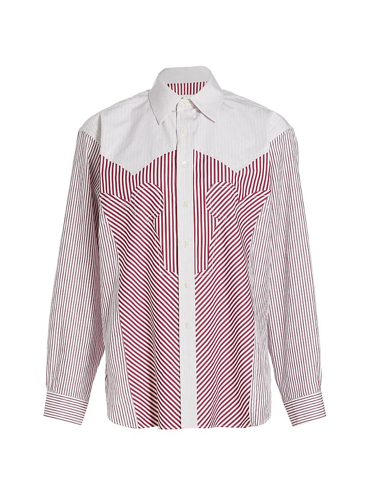 Striped Cotton Poplin Shirt