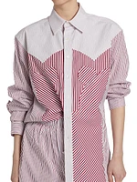 Striped Cotton Poplin Shirt