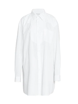 Long-Sleeve Cotton Shirtdress