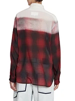 Oversized Plaid Wool-Blend Shirt