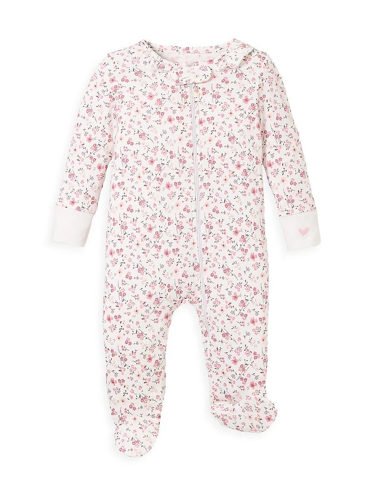 Baby Girl's Pima Cotton Footie