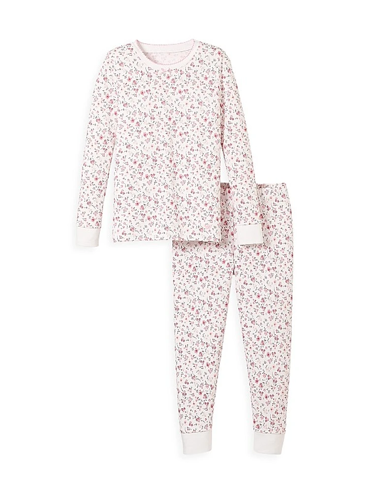 Little Kid's & Kid's 2-Piece Pima Cotton Pajama Set