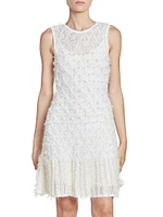 Woven Fringe-Embellished Dress