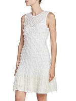 Woven Fringe-Embellished Dress