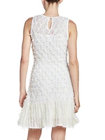 Woven Fringe-Embellished Dress