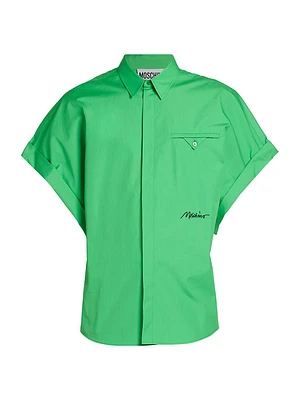 Signature Logo Button-Front Shirt