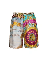 Scarf Silk Shorts