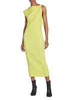 Franzy Textured Cotton-Blend Midi Dress