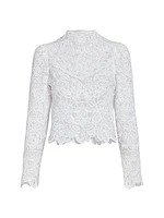 Delphi Embroidered Long-Sleeve Blouse