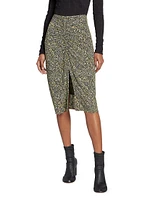 Joella Ruched Midi-Skirt