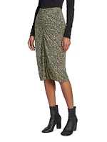 Joella Ruched Midi-Skirt