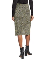 Joella Ruched Midi-Skirt