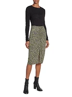 Joella Ruched Midi-Skirt