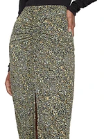 Joella Ruched Midi-Skirt