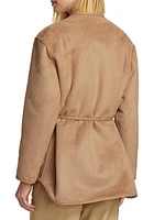 Sinclair Vegan Suede Belted Jacket