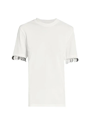 Embellished Cuff T-Shirt