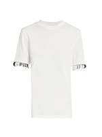 Embellished Cuff T-Shirt