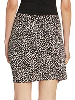 Ditsy Daisy Embellished Ruched Miniskirt