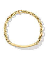 Streamline ID Bracelet in 18K Yellow Gold, 6.8MM