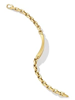 Streamline ID Bracelet in 18K Yellow Gold, 6.8MM