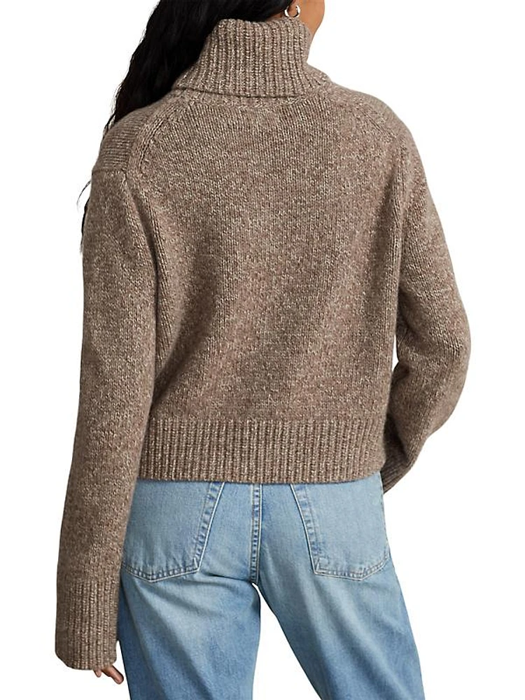 Wool & Cashmere Turtleneck Sweater