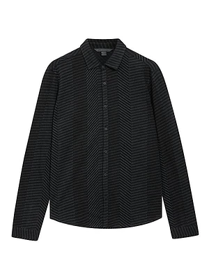 Henderson Broken Stripe Jacquard Shirt