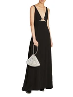 Plunge V-Neck Gown