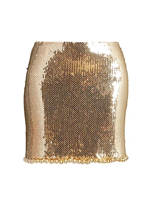 Sequined Miniskirt