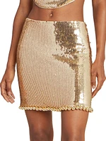 Sequined Miniskirt