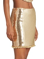 Sequined Miniskirt