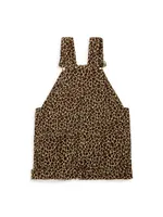 Baby Girl's, Little Girl's & Leopard Short Overalls