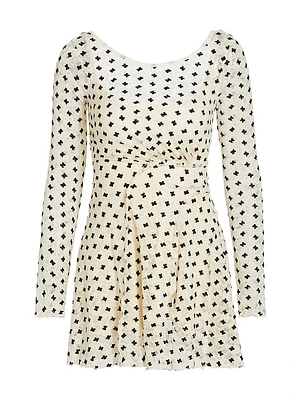 Sheer Delight Polka Dot Minidress