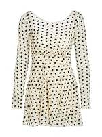 Sheer Delight Polka Dot Minidress