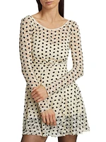 Sheer Delight Polka Dot Minidress