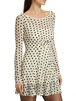 Sheer Delight Polka Dot Minidress