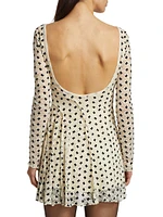 Sheer Delight Polka Dot Minidress