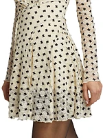 Sheer Delight Polka Dot Minidress