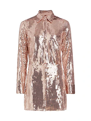Sophie Sequined Shirtdress