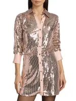 Sophie Sequined Shirtdress