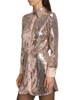 Sophie Sequined Shirtdress