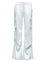 Lai Satin Cargo Pants