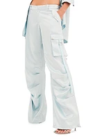 Lai Satin Cargo Pants