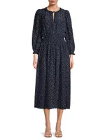 Scattered Dot Midi-Dress