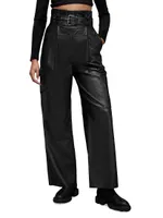 Harlyn Leather Belted Trousers