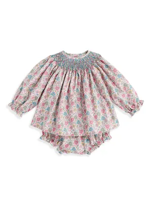 Baby Girl's Brussels Blouse & Bloomers Set