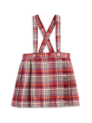 Little Girl's & Highlands Plaid Jumper Skirt