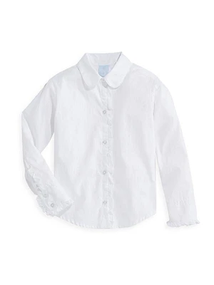 Little Girl's & Girl's Ruffled Button-Up Shirt