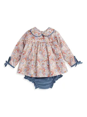 Baby Girl's Elisa Floral Dress & Bloomers Set