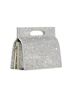 Stella Handbag Miniature In Iridescent Diamond Crystal Medley With Gold Hardware