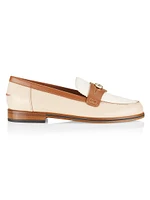 Colorblocked Leather Loafers